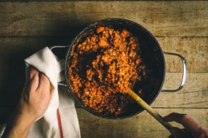 Hearty pot of lentils